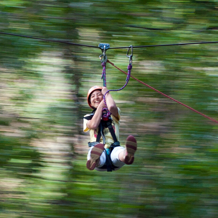 ziplining